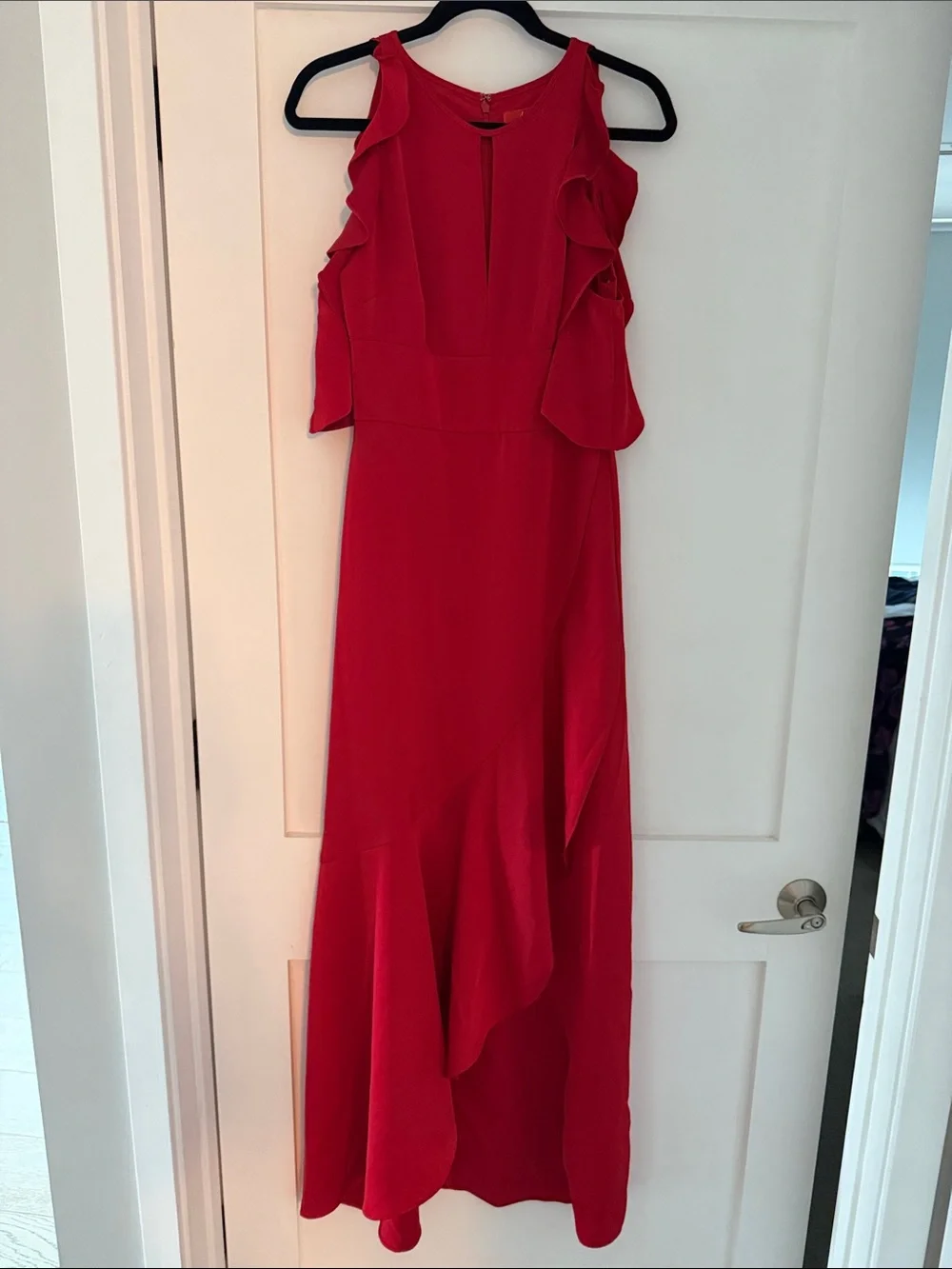 Monique Lhuillier Red Evening Gown